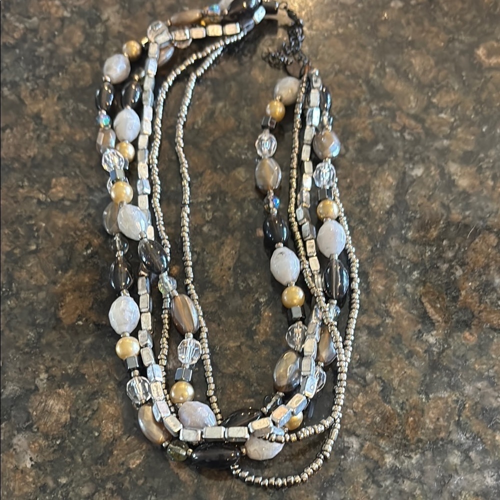 Cookie Lee Multi-Strand Beaded Necklace